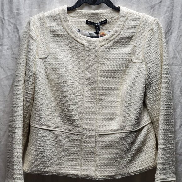 White House Black Market Soft Tweed Military Jacket - NWT - Picture 2 of 10